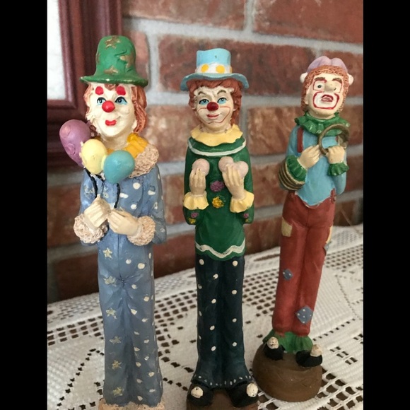 Rare Vintage 1960’s Hand painted Clowns - Picture 2 of 10